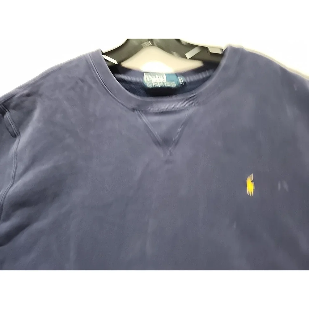 VTG Polo Ralph Lauren Sweatshirt Mens XL‎ Blue Crewneck V-Stitch 90s Blue Tag
